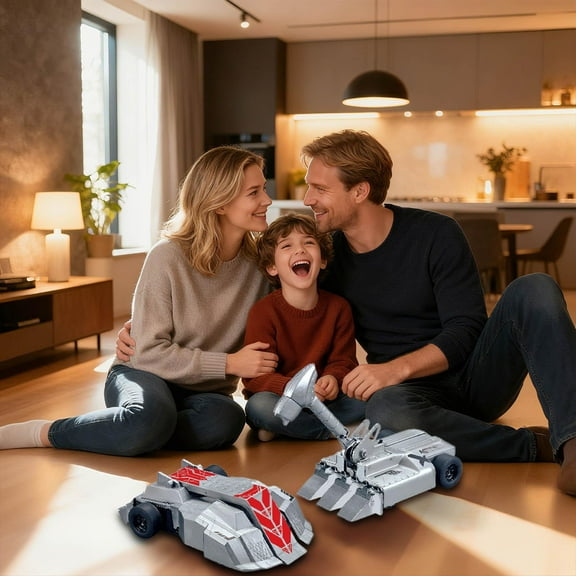 ToyKingdee Mini RC Armored Fighting Vehicle, 2.4G Two-Player Fighting Armored Car Set, 2.4G Magnetic Anti-Collision Car for Parties and Games, Gift for Adults