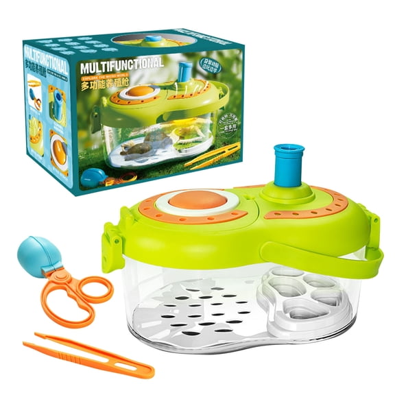 ToyKingdee Multifunctional Bug & Critter Observation Habitat, STEM Educational Science Kit for Kids, Portable Outdoor Exploration Set