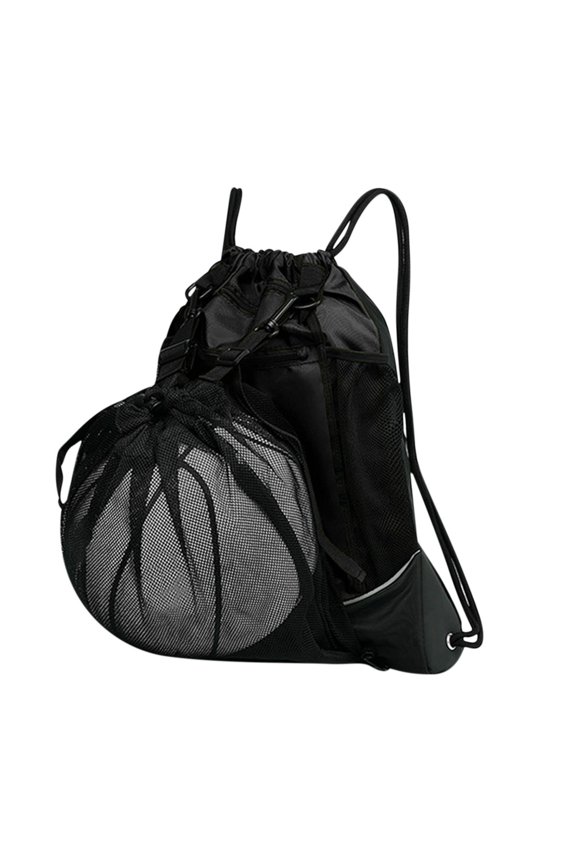 Multifunctional Drawstring Sports Backpack, Basketball Training Bag with Storage Pockets for Gym, Travel & Outdoor Activities