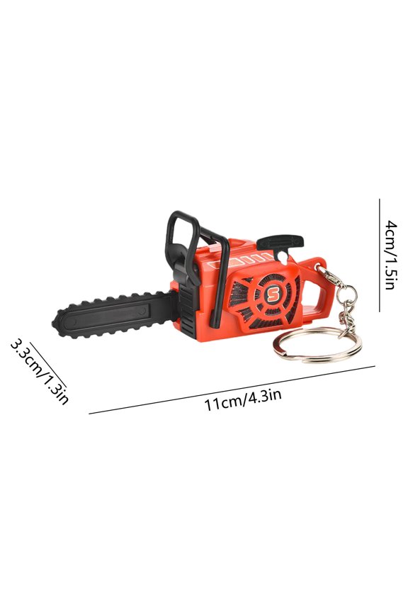 Novelty Mini Chainsaw Keychain with Moving Chain, Fun Tool Accessory for Keys and Backpacks