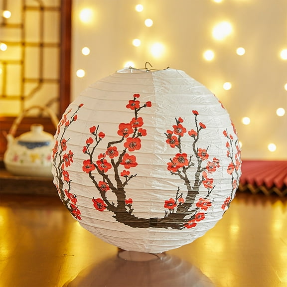 ToyKingdee Paper Lanterns Chinese Cherry Flowers Plum Blossom Lanterns Japanese Lanterns Decoration for Wedding New Year Festival Party