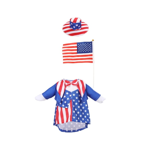 ToyKingdee Patriotic Uncle Sam Costume Outfit for Lawn and Garden Goose Statues