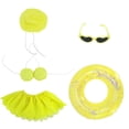 thumbnail image 1 of ToyKingdee Porch Goose Summer Outfit Set - Waterproof Clover Print Swimwear with Hat, 1 of 6