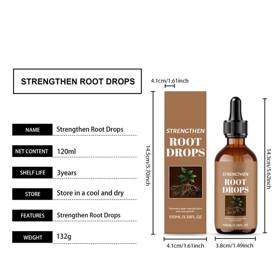 ToyKingdee Premium Plant Root Strengthening Drops, Root Growth Stimulator for Cuttings, Transplants and Indoor Gardening