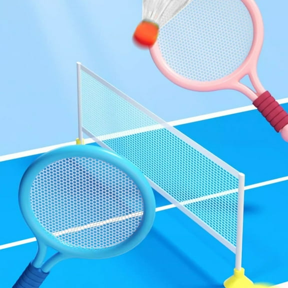 ToyKingdee Racket Tennis Outdoor Sports Badminton Racket Kindergarten Toy Set Badminton Sets for Tennis Racket Parent Child Outdoor Game Toys Portable Badminton Set