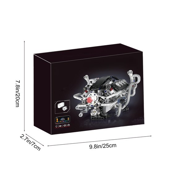 ToyKingdee Radial Aircraft Engine Building Kit, Mechanical STEM Model with Rotating Propeller for Hobbyists and Educational Play