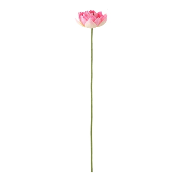 ToyKingdee Realistic Fabric Artificial Lotus Flower Stem, Faux Floral Accent for Spring Summer Home Styling, Water Feature Decor and Photography Display