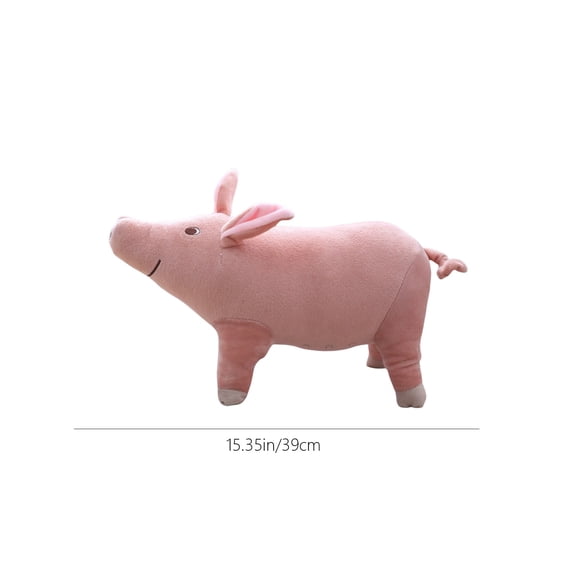ToyKingdee Realistic Pig Shaped Plush Toy, Soft Stuffed Animal Pillow for Kids and Home Decor