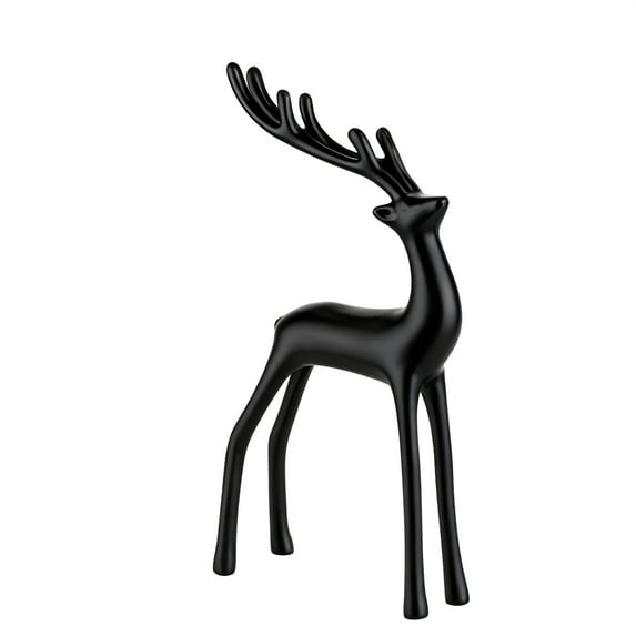 ToyKingdee Reindeer Statues for Christmas Decorations, Deer Sculpture Modern Xmas Figurines, Christmas Tabletop Ornaments for Mantel Fireplace
