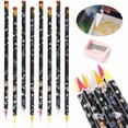 thumbnail image 1 of ToyKingdee Rhinestone Picker Tool Adhesive Resin Picker Pencil Nail Point Drill Pen Dotting Wax Pencil Gem Pick up Tools for Nail Art DIY with Pencil Sharpener, 1 of 9
