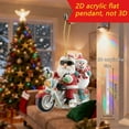 thumbnail image 1 of ToyKingdee Santa and Frosty Motorcycle Hanging Ornament - Hand Crafted Hand Painted Blown Glass Decorations for Christmas Trees - Glitter Dusted Nostalgic Christmas Tree Ornaments, 1 of 3