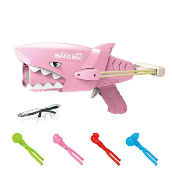 ToyKingdee Shark Snowball Launcher, Winter Outdoor Fight Toys, with Snowball Launcher, Snowball Maker, Goggles
