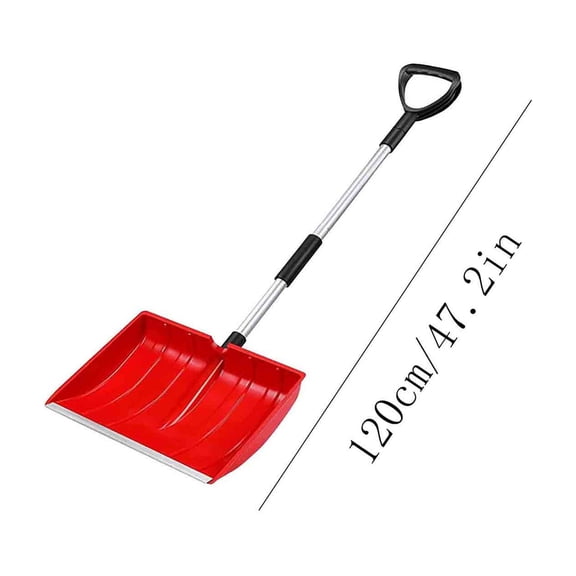 ToyKingdee Shovel for Driveway Home Garage Removal Aluminum Strip with D-Grip Handle for Garden Car Camping Outdoor