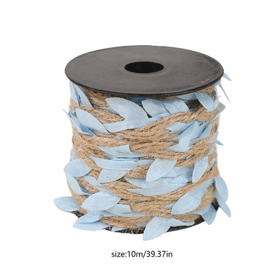 ToyKingdee Simulation Leaf Jute Twine, Decorative Rope for Handmade Wedding Packaging and DIY Craft