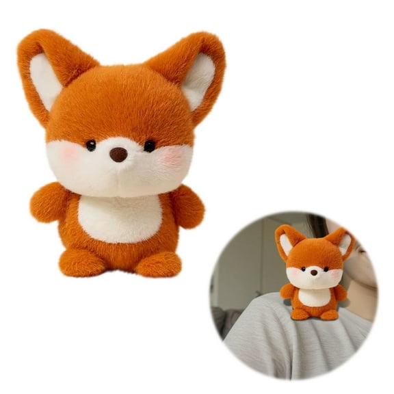 ToyKingdee Soft Plush Fox Stuffed Animal, Realistic Anxiety Relief Sleep Aid Companion Toy for Kids & Adults