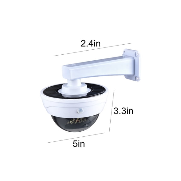 ToyKingdee Solar Powered Dummy Security Camera Light, Motion Sensor Flashing Security Light for Indoor & Outdoor Home, Garage & Courtyard