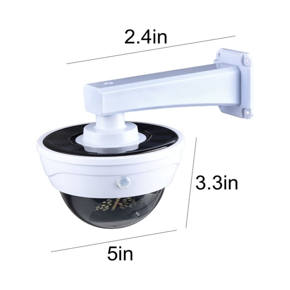 ToyKingdee Solar Powered Dummy Security Camera Light, Motion Sensor Flashing Security Light for Indoor & Outdoor Home, Garage & Courtyard