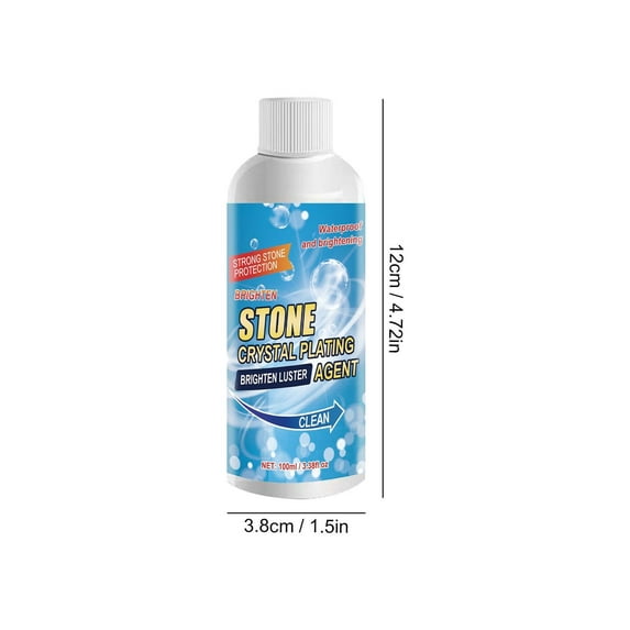 ToyKingdee Stone Crystal Plating Agent, Multi-Purpose Stone Cleaner & Brightener for Quartz, Tile Countertops & Natural Stone Surfaces