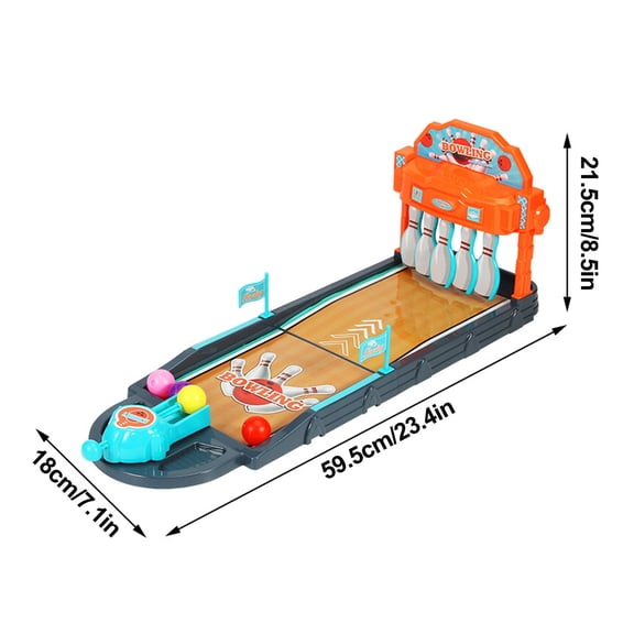 ToyKingdee Tabletop Mini Bowling Game Set, Interactive Arcade Toy for Kids & Family, Indoor Desktop Sports Activity