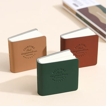 ToyKingdee Tiny Watercolor Sketchbook - Portable Tiny Watercolor Notebook, Portable Travel Sized Journal, Watercolor Textured Drawing Papers, Blank Diary Memo Planner Sketchbook