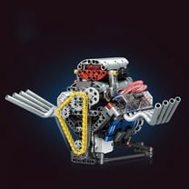 Remocguys V8 Mini Engine Model Kit That Runs Building Sets with Motor ...