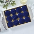 thumbnail image 1 of ToyKingdee Velvet Ornaments Balls Sets for Christmas Tree Flocked Christmas Balls Assortment for Xmas Tree Holiday Decor Cream, 1 of 7