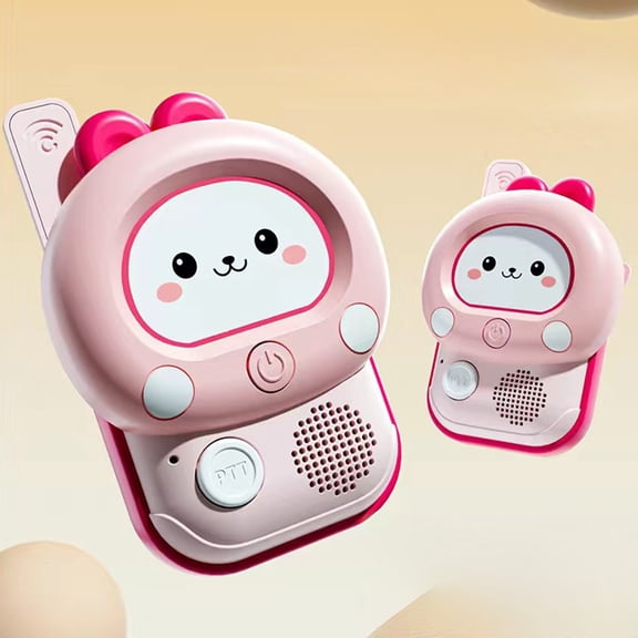 ToyKingdee Walkie-Talkie Toy Wireless Pager One-To-One Outdoor Interactive Pager Educational Toy Pink