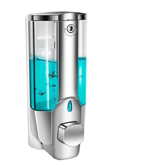 ToyKingdee Wall Mounted Manual Soap Dispenser, Multi-Purpose Liquid Dispenser for Bathroom, Kitchen & Hotel
