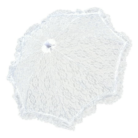 ToyKingdee White Lace Decorative Umbrella Photography Scene Prop Umbrella