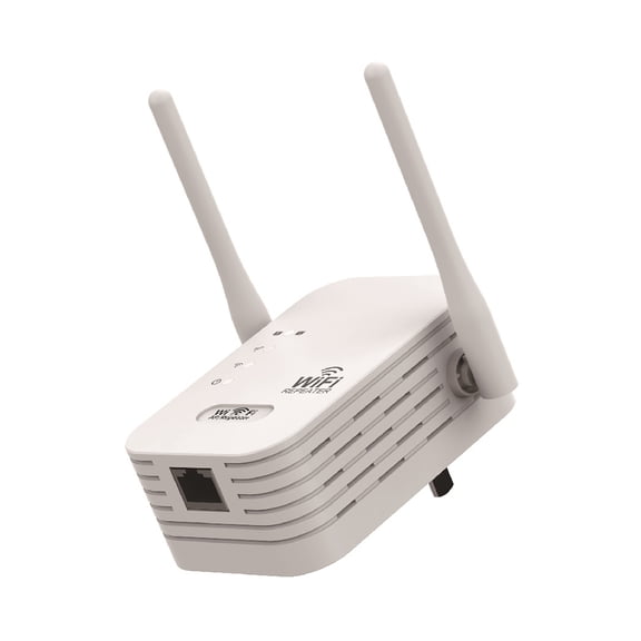 ToyKingdee WiFi Extender Signal Booster, Wireless Internet Repeater, Long Range Home Network Amplifier with Ethernet Port & Dual Antennas