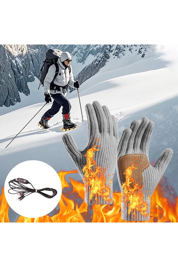 Winter Knit Gloves for Men Women Soft Fleece Lined Thermal Warm Cold Weather