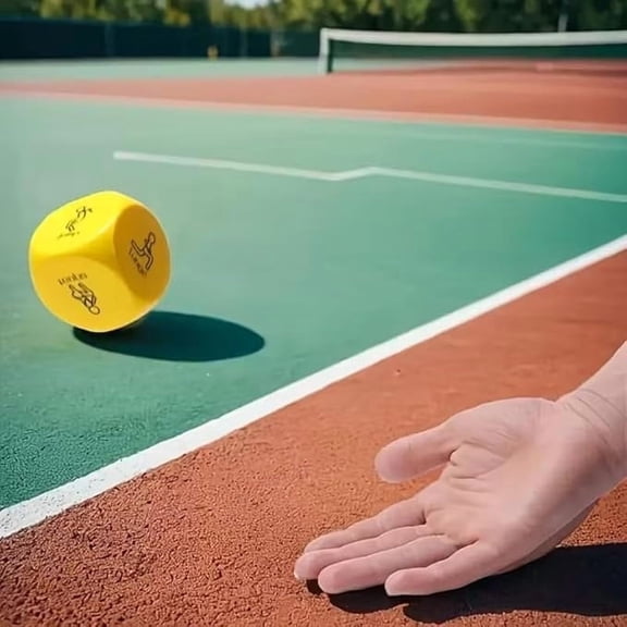 ToyKingdee Workout Dice,6-Sided Fun Sports Equipment | 2 Piece Fitness Dice Game Includes Push Ups, Lunges, and Jump - for Playtime Group Physical Education Training PE Classes