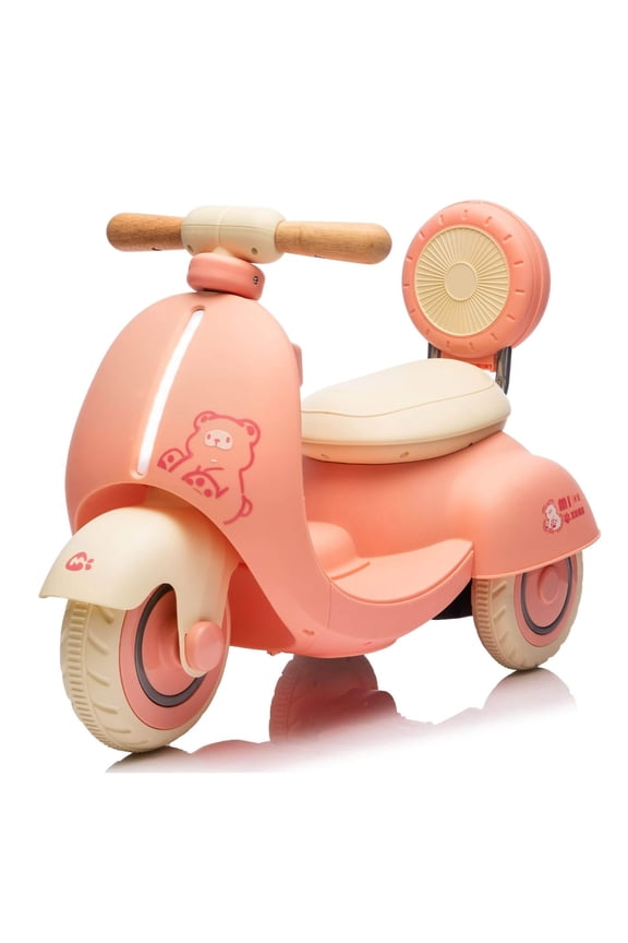 12V Kids Ride On Electric Motorcycle, 1-3 Years, Pink