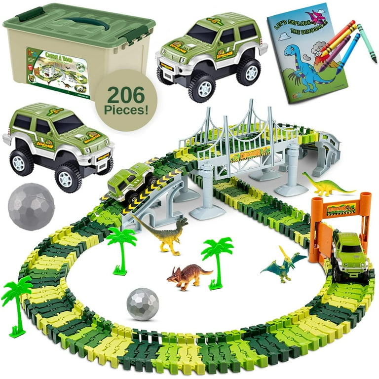 Dinosaur Track Toys - Dinosaur Race Car Track Toy Set Dinosaurs