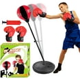 thumbnail image 1 of ToyVelt Kids Freestanding Speed Bag, 15", 2.2 lb, Red & Black, 1 of 6