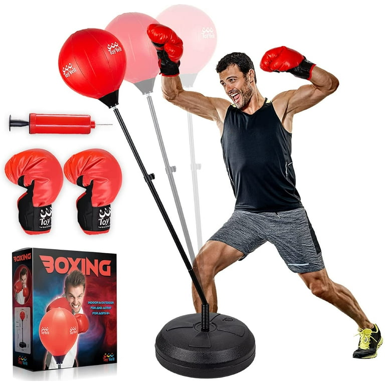 ToyVelt Punching Bag for Kids and Adults Boxing Set with Adjustable  Standing Base, Boxing Gloves, Hand Pump - Kids Punching Bag for Boys and  Girls