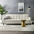 thumbnail image 1 of Posh Living Loft Lyfe Toyah Linen Fabric Convertible Sleeper Sofa in Beige, 1 of 8
