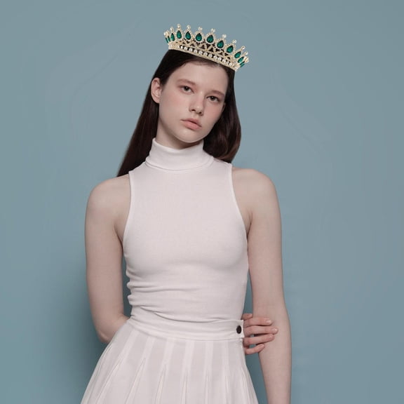 Toyandona 1 Set Bridal Necklace for Wedding Prom Accessories Elegant Design Green Jewelry