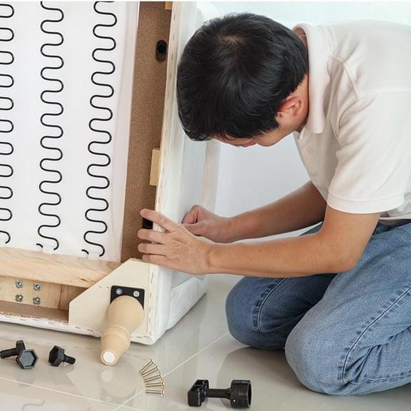 Toyandona 1 Set Fixing Screws With Nuts For Sofa Leg Installation Flat Head Screws For Furniture Repair And Assembly