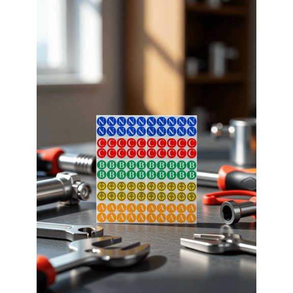 Toyandona 100Pcs Wire Labels Tags Multi Color Easy Peel Electrical Safety Warning Sticker Pack