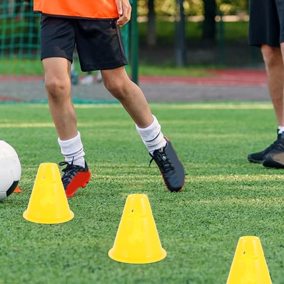 Toyandona 10Pcs Numbered Soccer Cones for Training Compact Portable Durable Field Marking Cups