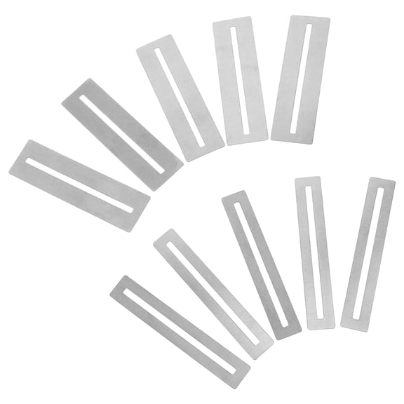 Toyandona 10Pcs Silver Metal Fretboard Tools For Guitar Enthusiasts And Professional Luthier Work Precise Polishing