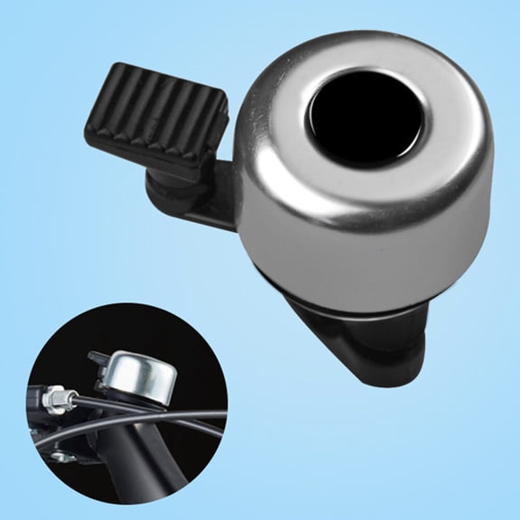 Toyandona 10Pcs Thumb Press Bike Bell Horn Aluminum Alloy Rust Resistant Rotating Handlebar Accessory