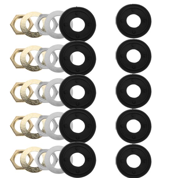 Toyandona 10 Sets Quartz Clock Fittings Mechanism Accessories Nuts Rings