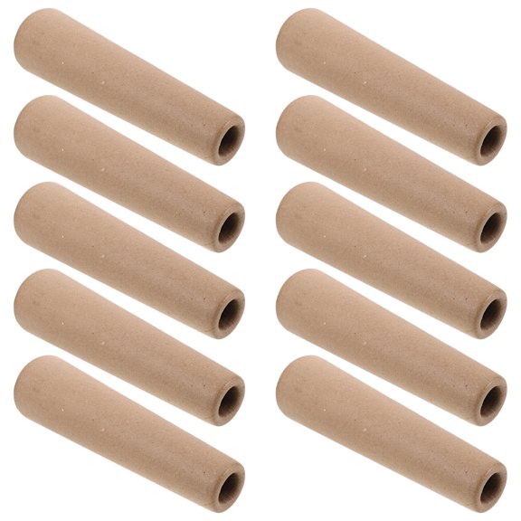 Toyandona 10Pcs Beige Cardboard Rolls Tubes High Strength Durable Yarn Ball Winder for Storage Use