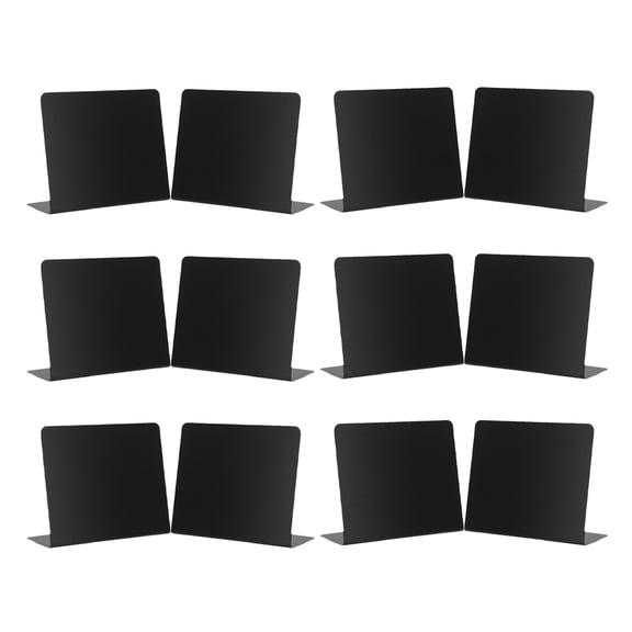 Toyandona 12Pcs Multifunctional Blackboards for Writing and Drawing with Reusable Black PVC Material