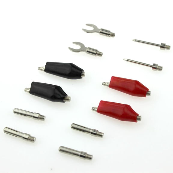 Toyandona 18Pcs Multifunction Test Tools Set with Silicone Insulated Alligator Clips