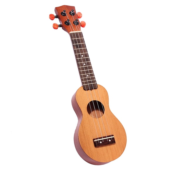 Toyandona Travel Ukulele Brown Wood Spruce Top with Rosewood Fingerboard