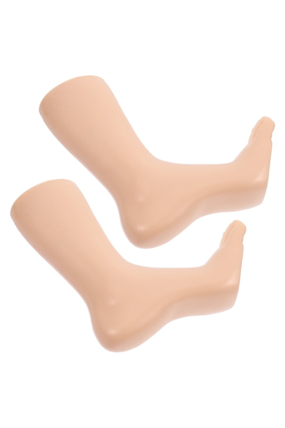 1Pair Sock Display Stand for Retail Use with Authentic Foot Shape and Stable Support