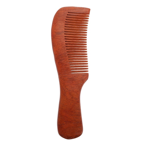 Toyandona Brown Sandalwood Comb, No Static, Hair Detangling, Scalp Massage, Comfortable Grip